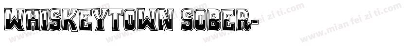 WhiskeyTown Sober字体转换
